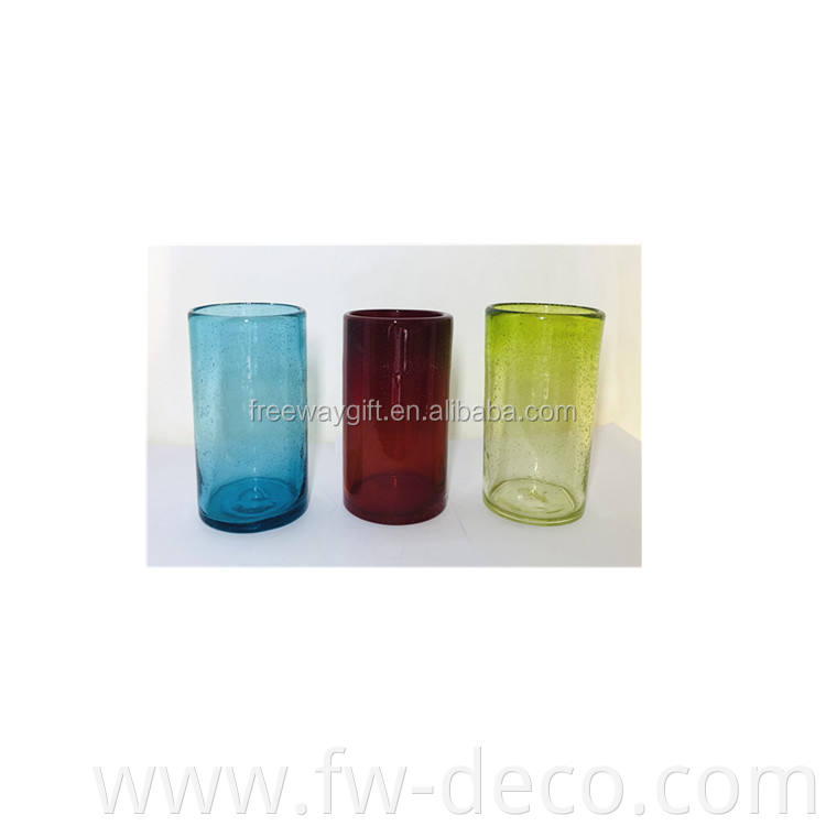 wholesale bubble clear drinking glass cup